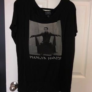 Marilyn Manson Dolman Style Tee